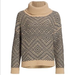 Fabiana Filippi Geometric Jacquard Cowlneck Sweater